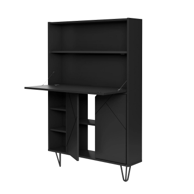 Bookcase Desk 611006 (Black)